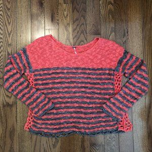 Free People Striped Pullover